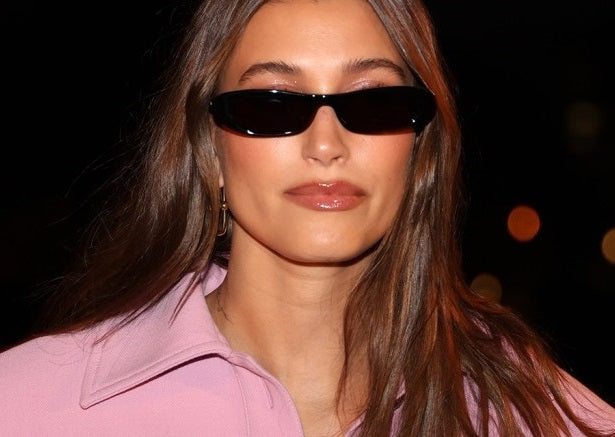 Hailey Bieber'ın Saint Laurent güneş gözlüğü stili