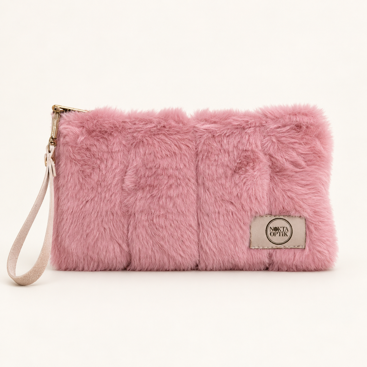 Soft Touch Peluş Gözlük ve Seyahat Çantası | Pembe — İkinci açı