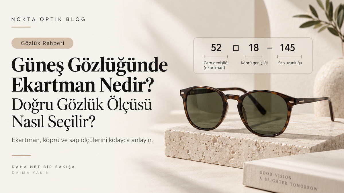 Güneş Gözlüğünde Ekartman Nedir? Doğru Gözlük Ölçüsü Nasıl Seçilir?